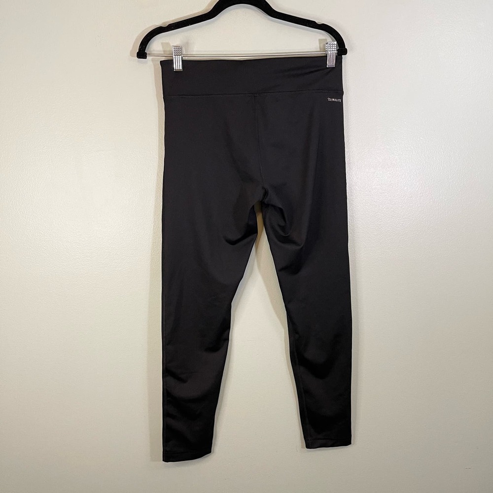 Adidas Climalite Womens Black Graphic Pull-On Activewear Tights & Leggings Large - Picture 8 of 8